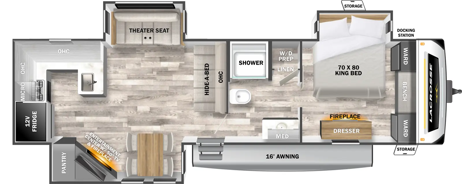 Lacrosse 3411RK Floorplan